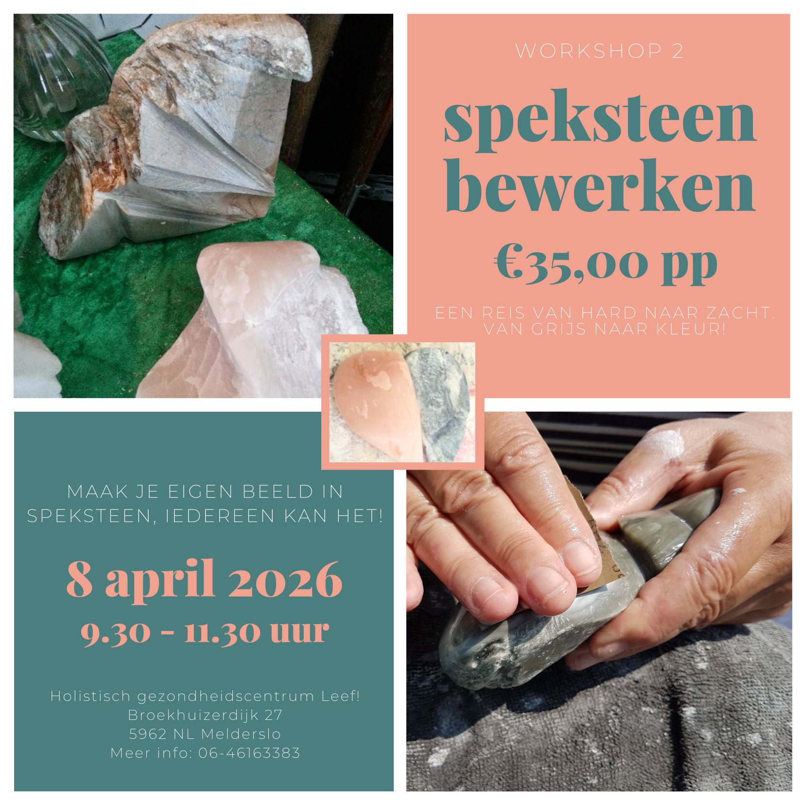 Workshop speksteen