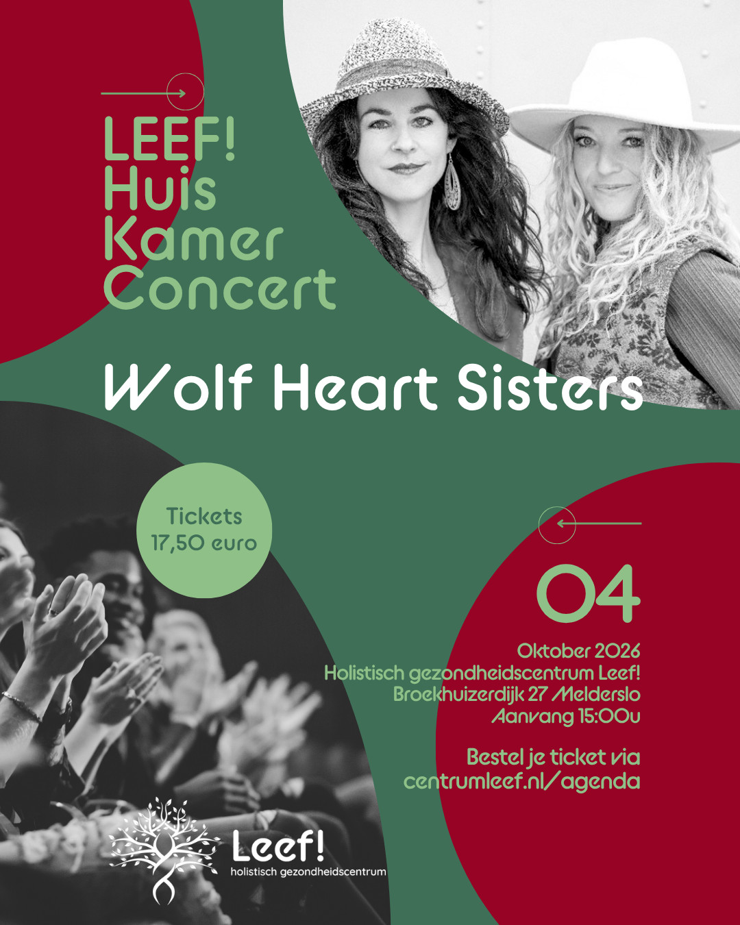 Huiskamerconcert Leef Wolf Heart Sisters
